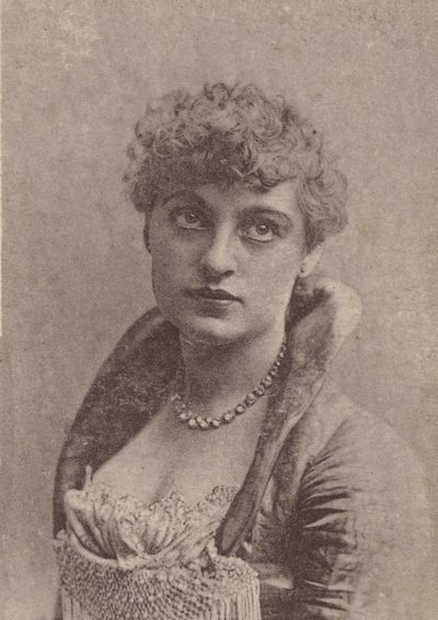 Charlotte Tittell, fra skuespillerinder-serien N67, der promoverer Virginia Brights Cigarett..., ca. 1888. af Allen and Ginter