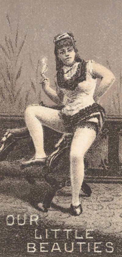 Fra skuespillerinder-serien N57, der promoverer Our Little Beauties-cigaretter for Allen & Ginte..., 1890. af Allen and Ginter