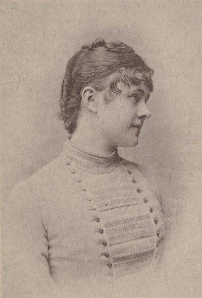 Lili Rupp, fra skuespillerinder-serien N67, der promoverer Virginia Brights cigaretter for A..., ca. 1888. af Allen and Ginter