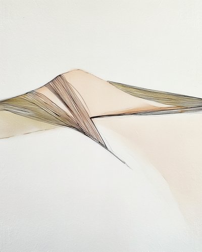 Abstrakt klitlandskab af Alma