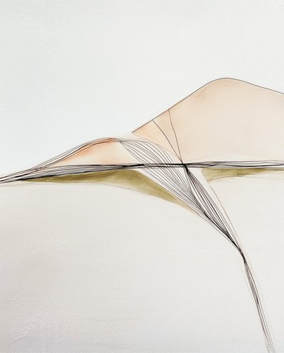 Abstrakt, flydende landskab af Alma