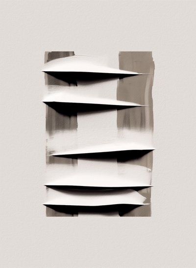 Abstrakte lagdelte folder af Alma