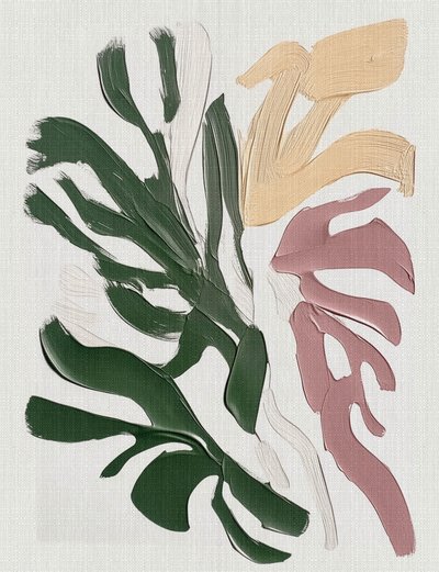 Abstrakte Monstera-blade af Alma