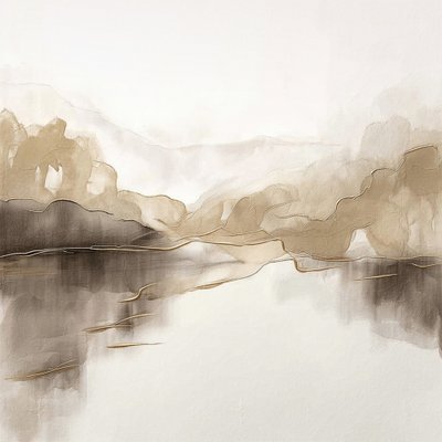 Abstrakte bjergrefleksioner af Alma