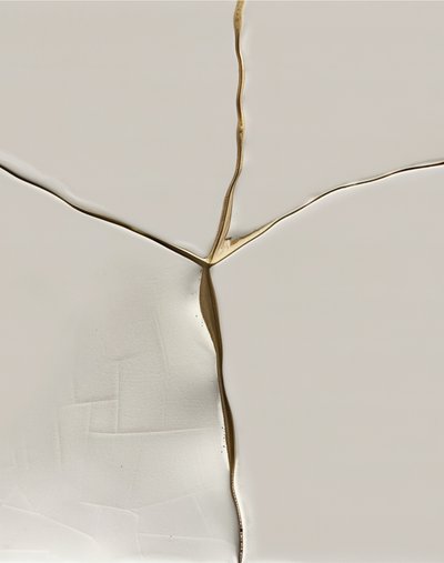 Elegant guld-kintsugi af Alma
