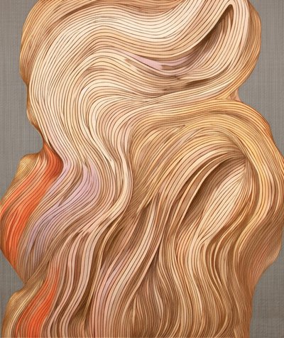 Bølgende blonde lokker af Alma