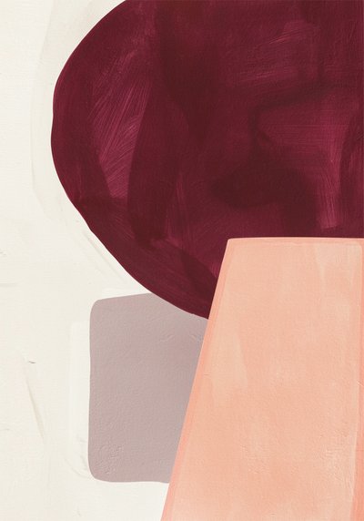 Bløde, abstrakte former af Alma