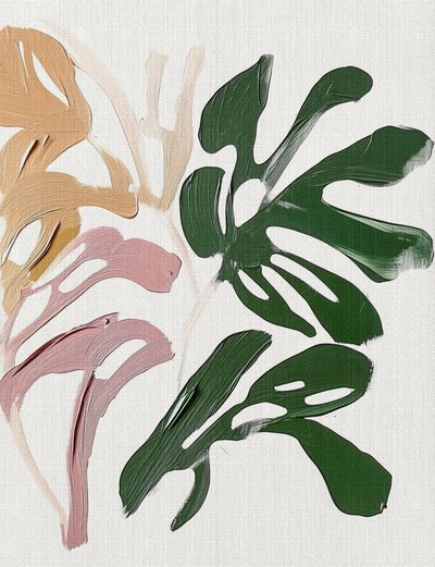 Soft Botanical Monstera af Alma