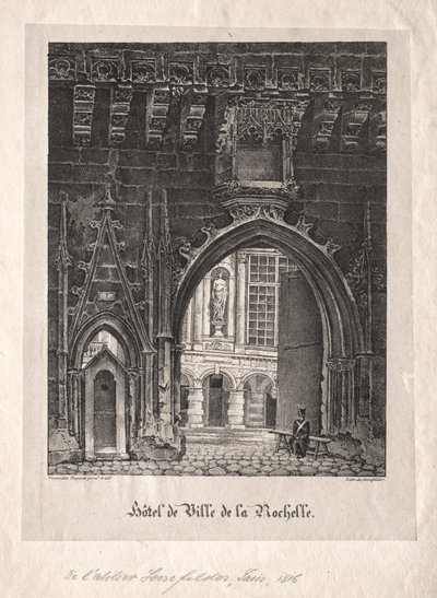 Rådhuset i La Rochelle, Frankrig af Alois Senefelder
