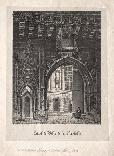 Rådhuset i La Rochelle, Frankrig. af Alois Senefelder