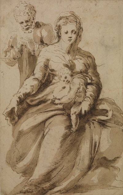Hellig Familie, ca. 1637 af Alonso Berruguete