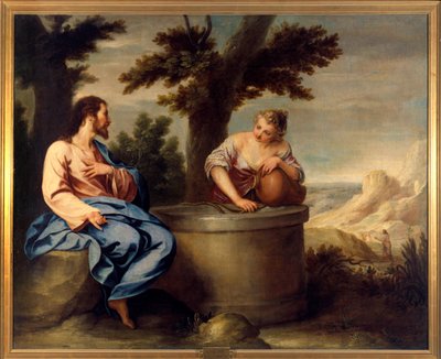 Kristus og samaritaner. Maleri af Cano Alonso (1601-1667), ec. esp. af Alonso Cano