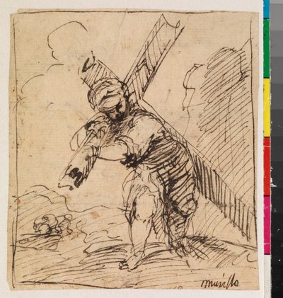 Kristus bærer korset, recto, 1600-tallet af Alonso Cano