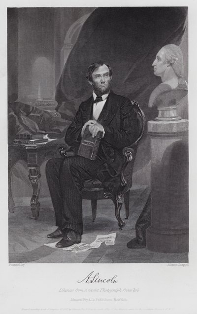 Abraham Lincoln (gravering) af Alonzo (after) Chappel