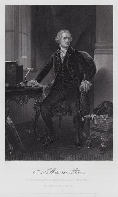 Alexander Hamilton (gravering) af Alonzo (after) Chappel
