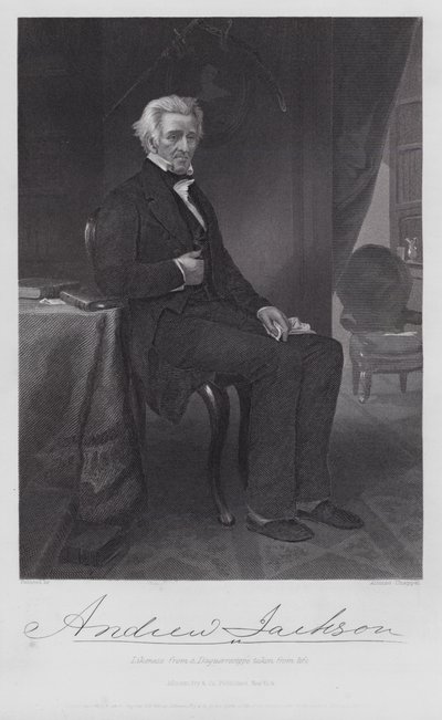 Andrew Jackson (gravering) af Alonzo (after) Chappel