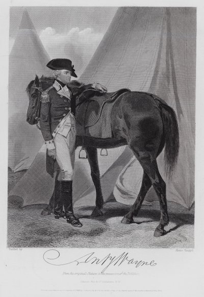 Anthony Wayne (gravering) af Alonzo (after) Chappel