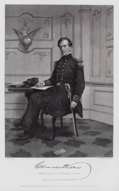 Charles Wilkes (gravering) af Alonzo (after) Chappel