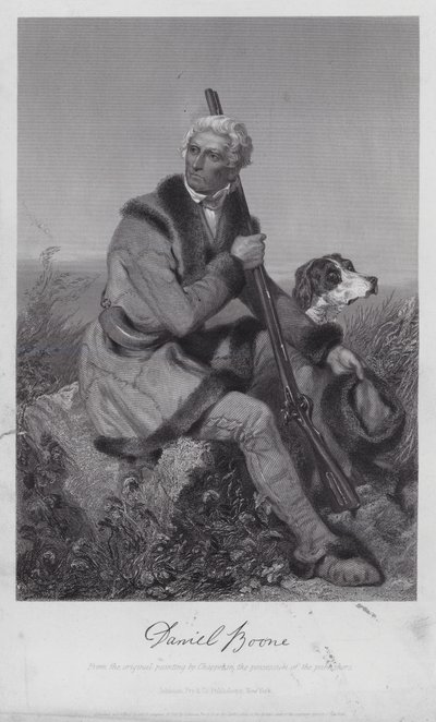 Daniel Boone (gravering) af Alonzo (after) Chappel