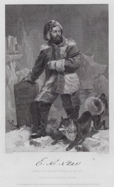 Elisha Kent Kane (gravering) af Alonzo (after) Chappel