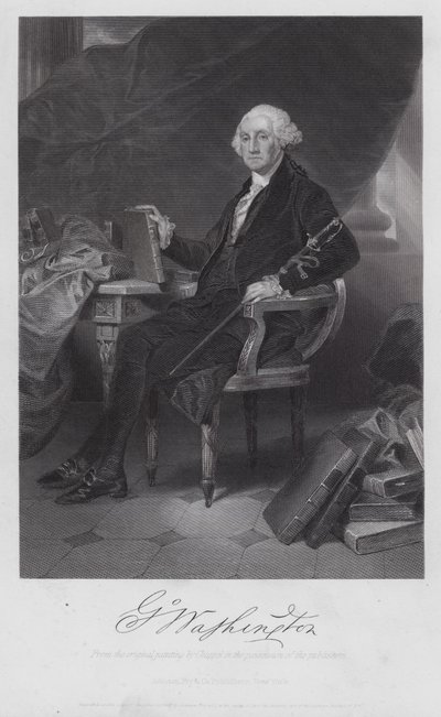 George Washington (gravering) af Alonzo (after) Chappel