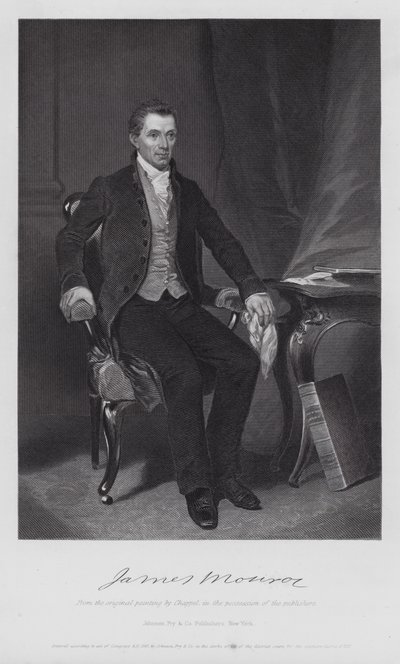 James Monroe (gravering) af Alonzo (after) Chappel