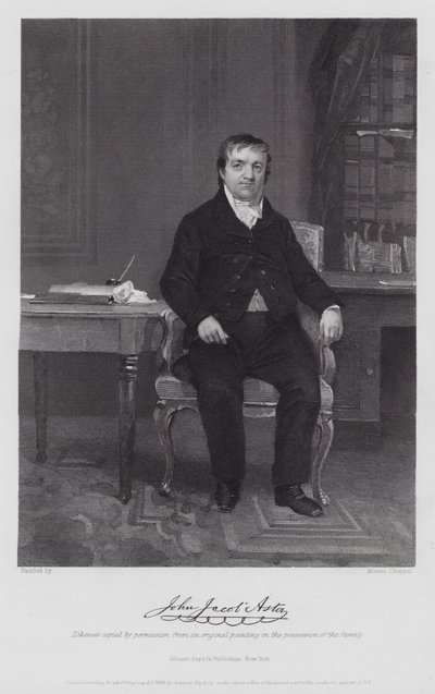 John Jacob Astor (gravering) af Alonzo (after) Chappel