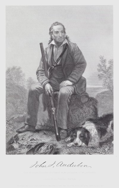 John James Audubon (gravering) af Alonzo (after) Chappel
