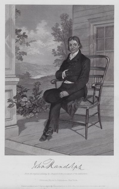 John Randolph (gravering) af Alonzo (after) Chappel