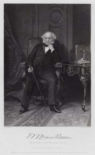 Martin Van Buren (gravering) af Alonzo (after) Chappel