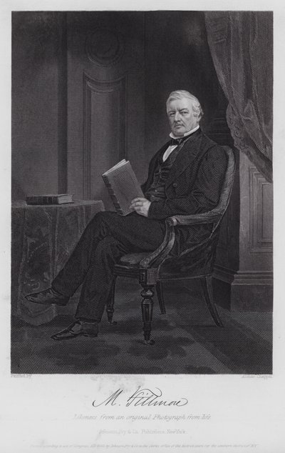 Millard Fillmore (gravering) af Alonzo (after) Chappel