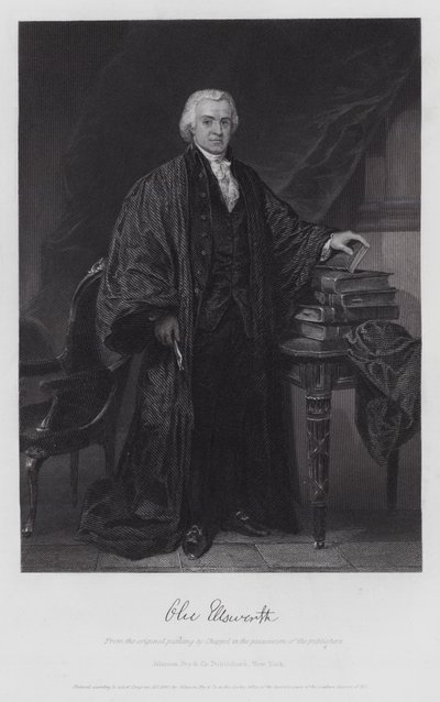 Oliver Ellsworth (gravering) af Alonzo (after) Chappel