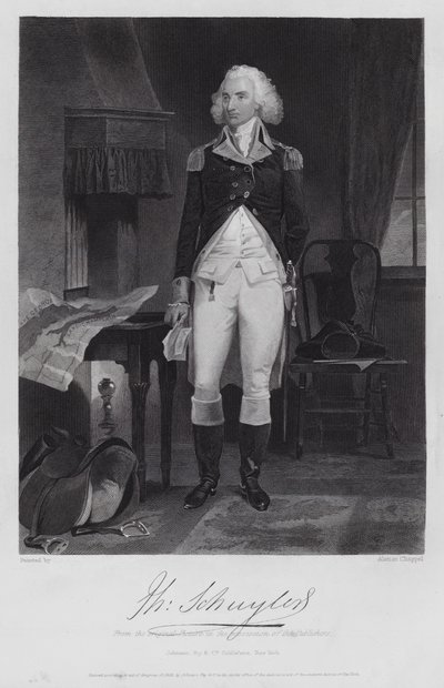 Philip Schuyler (gravering) af Alonzo (after) Chappel