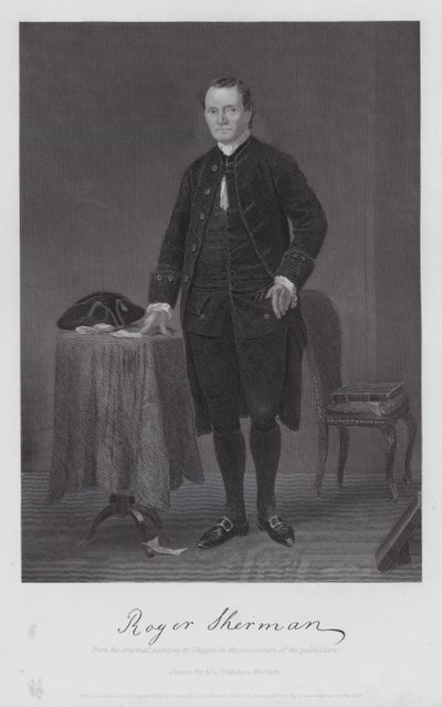 Roger Sherman (gravering) af Alonzo (after) Chappel