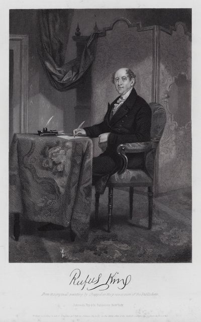 Rufus King (gravering) af Alonzo (after) Chappel