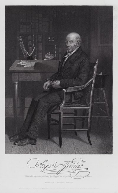 Stephen Girard (gravering) af Alonzo (after) Chappel