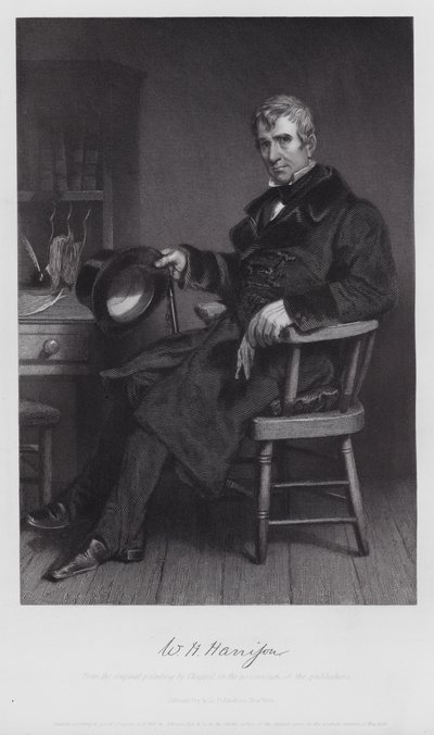 William Henry Harrison (gravering) af Alonzo (after) Chappel