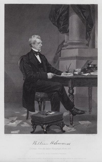 William Henry Seward (gravering) af Alonzo (after) Chappel
