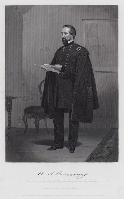 William Stark Rosecrans (gravering) af Alonzo (after) Chappel