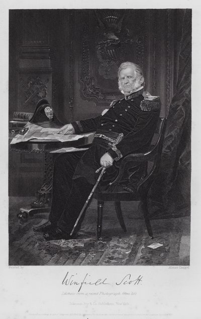 Winfield Scott (gravering) af Alonzo (after) Chappel