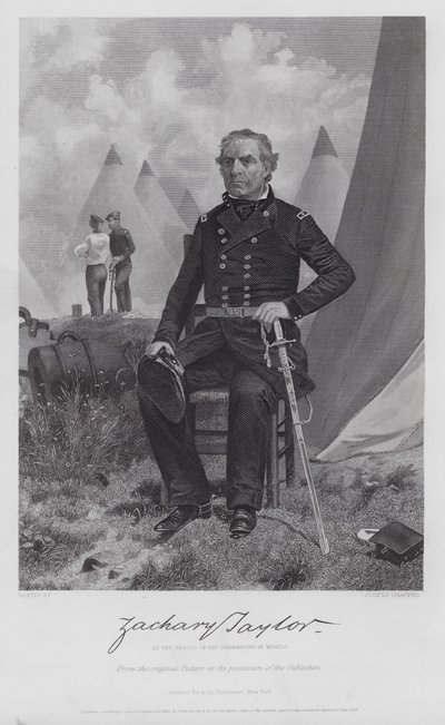 Zachary Taylor (gravering) af Alonzo (after) Chappel