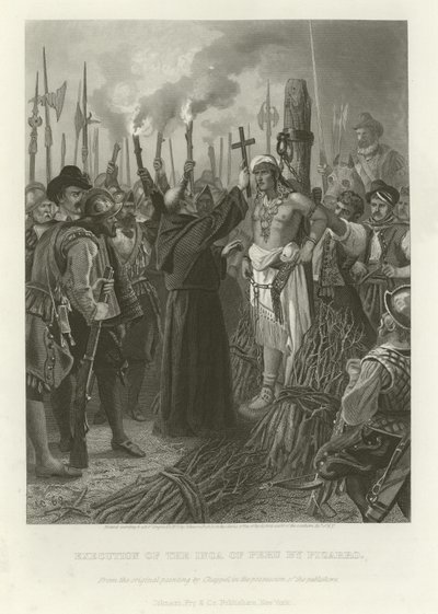 Henrettelse af inkaen af Alonzo Chappel