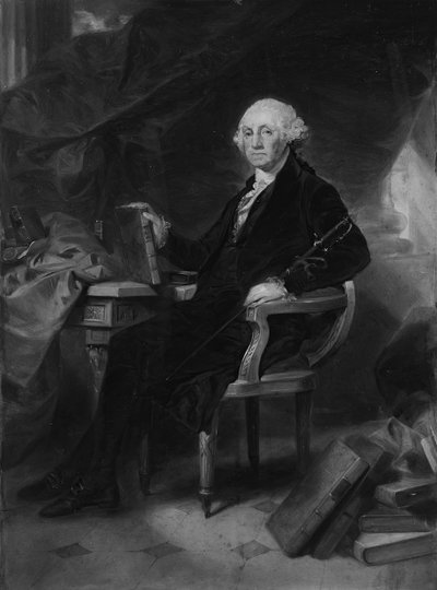 George Washington: Design til en gravering, ca. 1860. af Alonzo Chappel