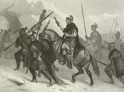 Hannibal og hans hær krydser Alperne, 218 f.Kr af Alonzo Chappel