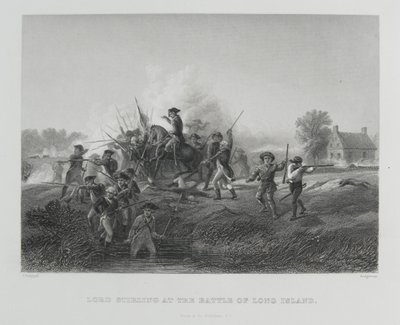 Lord Stirling i slaget ved Long Island, 1776 af Alonzo Chappel
