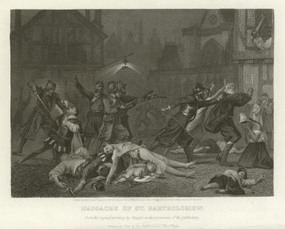 Massakren på Sankt Bartolomæus af Alonzo Chappel
