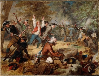 Massakren i Wyoming (Pennsylvania), 3. juli til 4. juli, 1778, 1859 af Alonzo Chappel