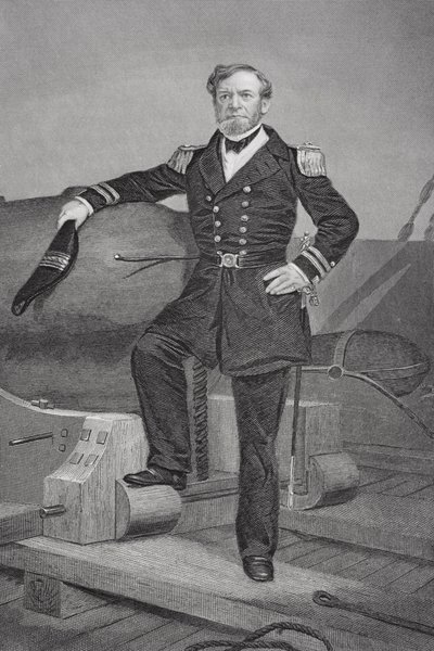 Portræt af admiral Andrew Hull Foote (1806-63) af Alonzo Chappel