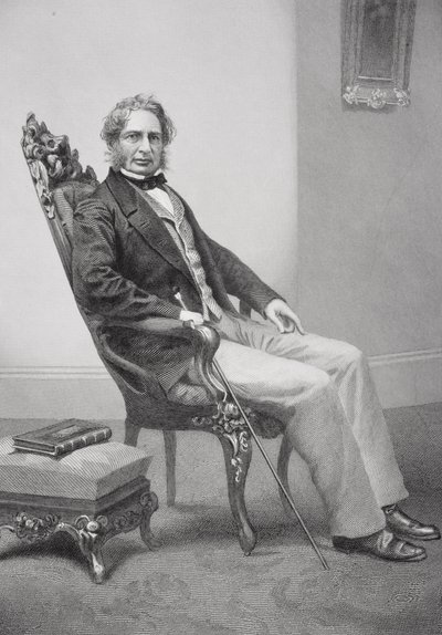 Portræt af Henry Wadsworth Longfellow (1807-82) af Alonzo Chappel