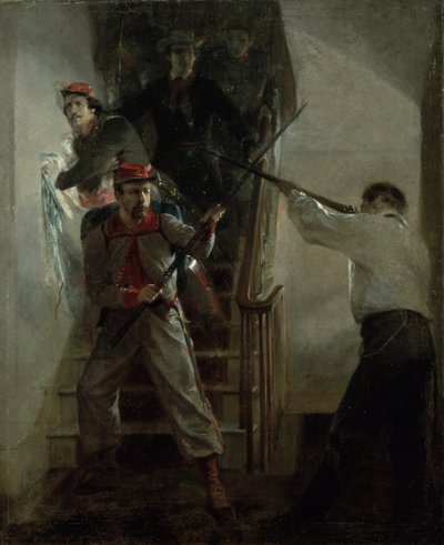 E. E. Ellsworths død af Alonzo Chappel